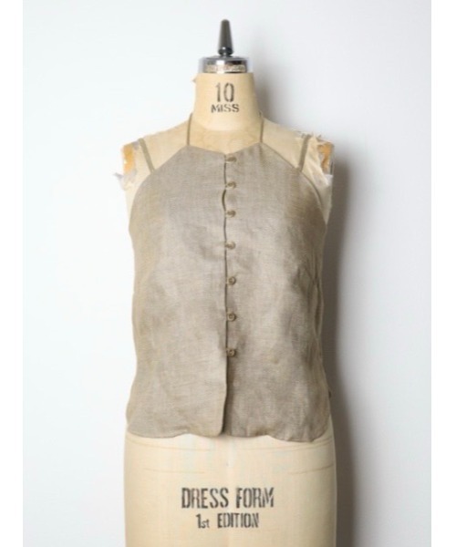 LA PEAU DE GEM（ラポドゥジェム）の「【LA PEAU DE GEM】double code cami/ダブルコードキャミ（キャミソール・レディース・チャコールグレー/ベージュ・FREE）」の11枚目の写真
