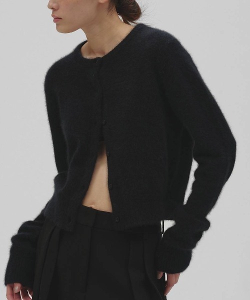 TODAYFUL(トゥデイフル)の「【TODAYFUL/トゥデイフル】Fox Wool Cardigan/フォックスウールカーディガン(カーディガン/ボレロ・レディース・キナリ/グレー/ブラック・FREE)」の12枚目の写真