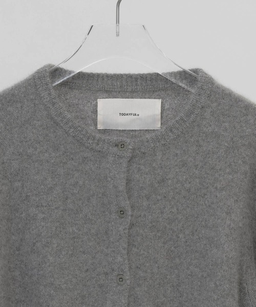 TODAYFUL(トゥデイフル)の「【TODAYFUL/トゥデイフル】Fox Wool Cardigan/フォックスウールカーディガン(カーディガン/ボレロ・レディース・キナリ/グレー/ブラック・FREE)」の10枚目の写真