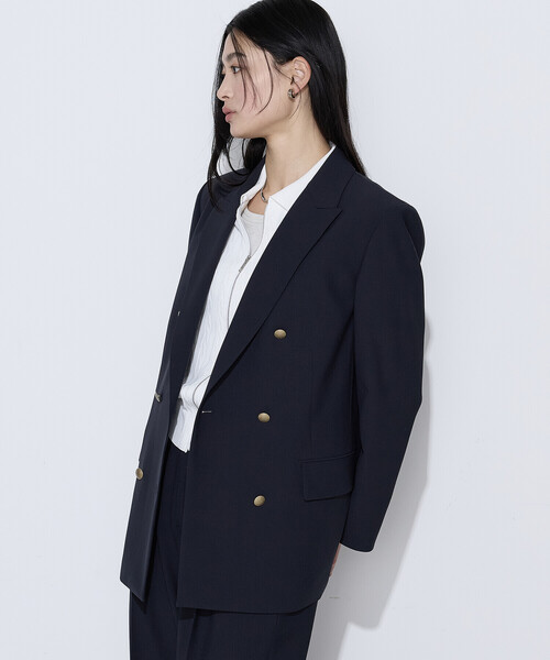 COMME CA（コムサ）の「〔 Sサイズ 〕 【セットアップ対応】T／W2WAYストレッチ ジャケット（テーラードジャケット・レディース・ネイビー・5号）」の17枚目の写真
