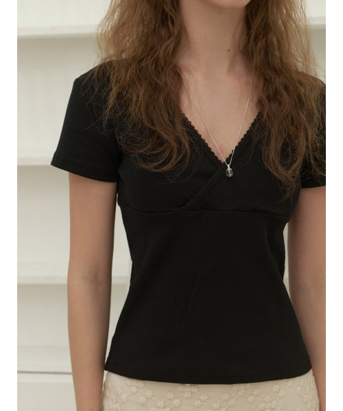 RE_L(リエル)の「Sia v lace half t-shirt (black)(Tシャツ/カットソー・レディース・その他・FREE)」の6枚目の写真