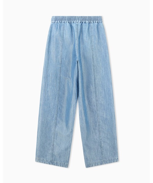 EMPORIO ARMANI(エンポリオアルマーニ)の「【エンポリオ アルマーニ】ウィメンズ ワイドレッグ デニムパンツ メタルルック(デニムパンツ・レディース・ライトブルー・42/40/38)」の3枚目の写真