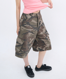 CAMO SIDE POCKET BERMUDA PANTS