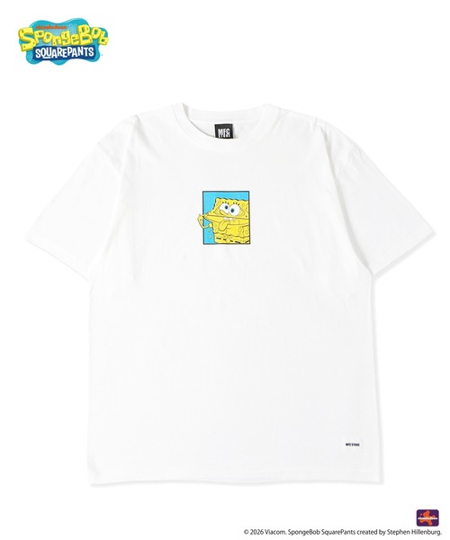 MFC STORE（エムエフシーストア）の「SpongeBob x MFC STORE PULLING A FACE S/S TEE（Tシャツ/カットソー・メンズ・イエロー/ブラック/ホワイト・XS/S/M/L/XL/XXL）」の2枚目の写真
