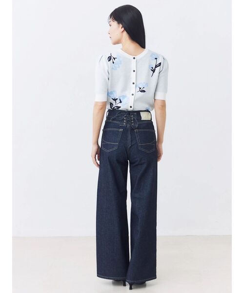 TONAL（トーナル）の「【SOMETHING別注】LACE UP WIDE（デニムパンツ・レディース・インディゴブルー・MEDIUM/SMALL/X-SMALL）」の6枚目の写真