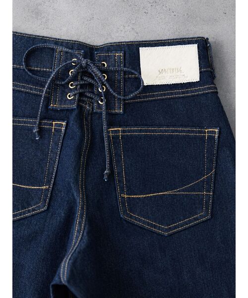 TONAL（トーナル）の「【SOMETHING別注】LACE UP WIDE（デニムパンツ・レディース・インディゴブルー・MEDIUM/SMALL/X-SMALL）」の10枚目の写真
