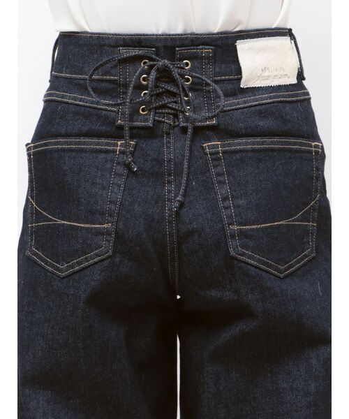 TONAL（トーナル）の「【SOMETHING別注】LACE UP WIDE（デニムパンツ・レディース・インディゴブルー・MEDIUM/SMALL/X-SMALL）」の16枚目の写真