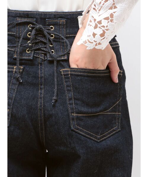 TONAL（トーナル）の「【SOMETHING別注】LACE UP WIDE（デニムパンツ・レディース・インディゴブルー・MEDIUM/SMALL/X-SMALL）」の17枚目の写真