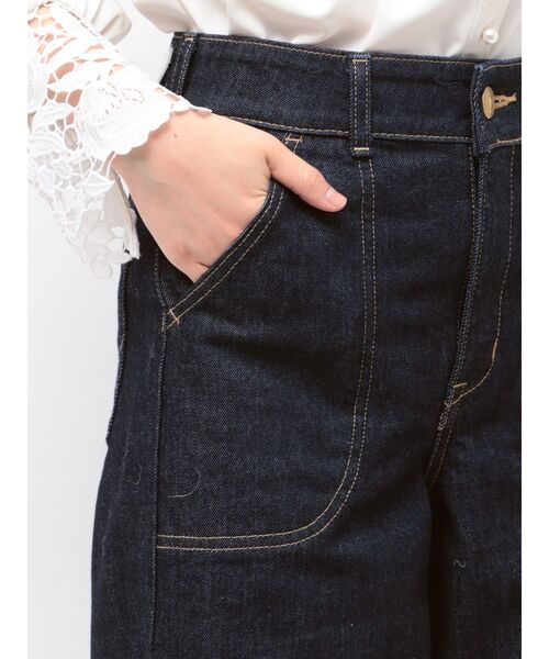 TONAL（トーナル）の「【SOMETHING別注】LACE UP WIDE（デニムパンツ・レディース・インディゴブルー・MEDIUM/SMALL/X-SMALL）」の18枚目の写真