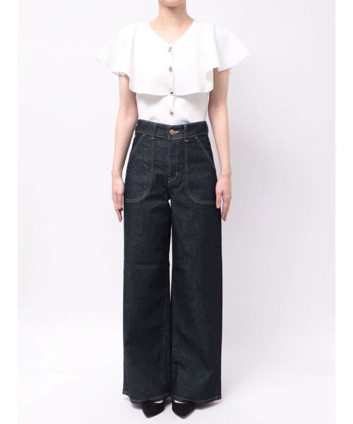 TONAL(トーナル)の「【SOMETHING別注】LACE UP WIDE(デニムパンツ・レディース・インディゴブルー・MEDIUM/SMALL/X-SMALL)」の18枚目の写真