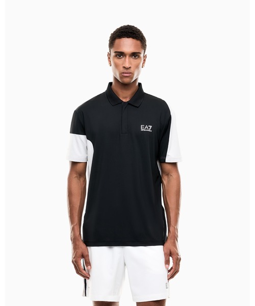 EMPORIO ARMANI EA7(エンポリオアルマーニイーエーセブン)の「【エンポリオ アルマーニ EA7】レギュラーフィット ポロシャツ Tennis Pro テニスプロ(ポロシャツ・メンズ・ネイビー/グリーン/ブラック・X-SMALL/X-LARGE/SMALL/MEDIUM/LARGE)」の1枚目の写真