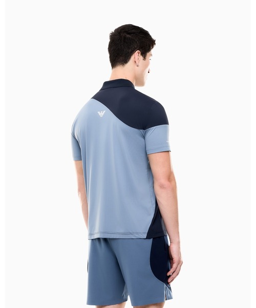 EMPORIO ARMANI EA7(エンポリオアルマーニイーエーセブン)の「【エンポリオ アルマーニ EA7】レギュラーフィット ポロシャツ Tennis Pro テニスプロ(ポロシャツ・メンズ・ネイビー/グリーン/ブラック・X-SMALL/X-LARGE/SMALL/MEDIUM/LARGE)」の8枚目の写真