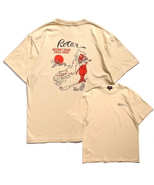 ROTAR(ローター)の「SECRET TOUR Tee(Tシャツ/カットソー・メンズ・ブラック/ホワイト/ライトベージュ・LARGE/MEDIUM/X-LARGE)」の3枚目の写真