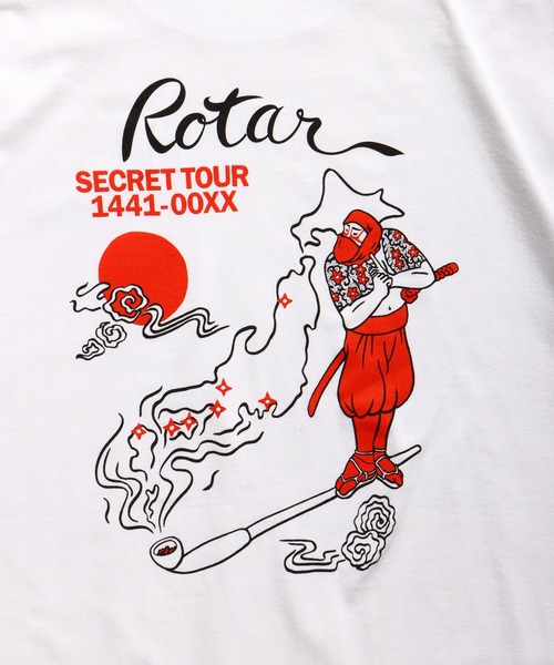 ROTAR(ローター)の「SECRET TOUR Tee(Tシャツ/カットソー・メンズ・ブラック/ホワイト/ライトベージュ・LARGE/MEDIUM/X-LARGE)」の7枚目の写真