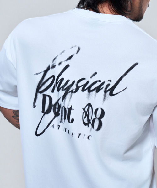 PHYSICAL GARMENTS（フィジカルガーメンツ）の「P2646 ディストーションジャイアント半袖 [4COLOR]（Tシャツ/カットソー・メンズ・ブラック/ホワイト/チャコール/カーキ・MEDIUM/LARGE/X-LARGE/XX-LARGE）」の7枚目の写真