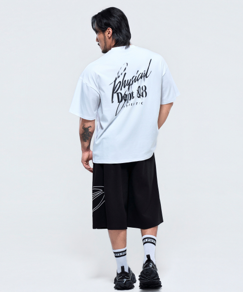 PHYSICAL GARMENTS（フィジカルガーメンツ）の「P2646 ディストーションジャイアント半袖 [4COLOR]（Tシャツ/カットソー・メンズ・ブラック/ホワイト/チャコール/カーキ・MEDIUM/LARGE/X-LARGE/XX-LARGE）」の10枚目の写真