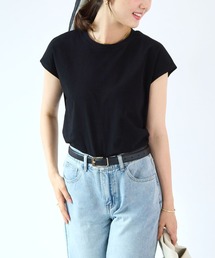 フライスフレンチスリーブTシャツ