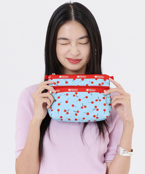 LeSportsac Megumi Kanzaki ポーチ チェリーソーダ LeSportsac×Megumi Kanzaki】PERFECT COSME POUCH2 チェリーソーダ