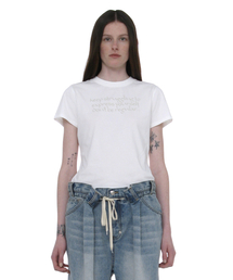 DBRプリンテッドショートスリーブTシャツ_ホワイト