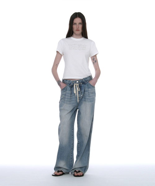 PARTIMENTO WOMEN(パルティメントウィメン)の「DBRプリンテッドショートスリーブTシャツ_ホワイト(Tシャツ/カットソー・レディース・その他・SMALL/MEDIUM)」の5枚目の写真