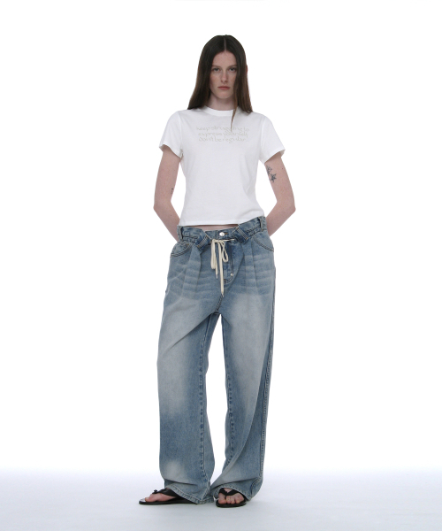 PARTIMENTO WOMEN(パルティメントウィメン)の「DBRプリンテッドショートスリーブTシャツ_ホワイト(Tシャツ/カットソー・レディース・その他・SMALL/MEDIUM)」の6枚目の写真