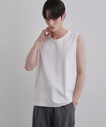 tk.TAKEO KIKUCHI | 【汗シミ防止／UVカット】sweat stain proof seriesノースリーブ(Tシャツ/カットソー)