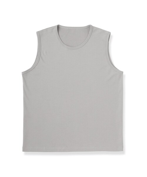 tk.TAKEO KIKUCHI（ティーケータケオキクチ）の「【汗シミ防止／UVカット】sweat stain proof seriesノースリーブ（Tシャツ/カットソー・メンズ・グレー/ホワイト/ブラック・01/02/03）」の15枚目の写真