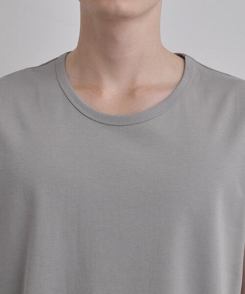 tk.TAKEO KIKUCHI（ティーケータケオキクチ）の「【汗シミ防止／UVカット】sweat stain proof seriesノースリーブ（Tシャツ/カットソー・メンズ・グレー/ホワイト/ブラック・01/02/03）」の8枚目の写真