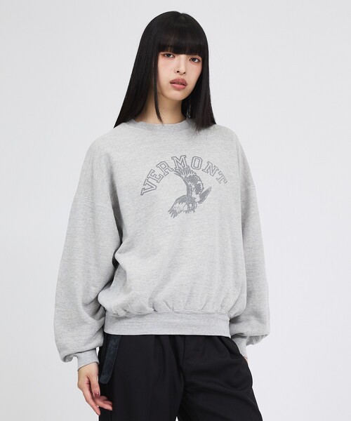 REMI RELIEF(レミレリーフ)の「【REMI RELIEF / レミレリーフ】SP加工3飛び裏毛クルー / VERMONT / スウェット / ユニセックス(Tシャツ/カットソー・メンズ・ブラック/ブラウン/グレー・M/L)」の2枚目の写真