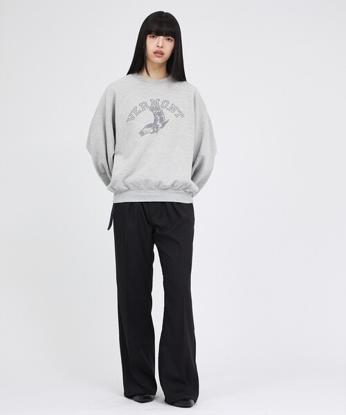 REMI RELIEF(レミレリーフ)の「【REMI RELIEF / レミレリーフ】SP加工3飛び裏毛クルー / VERMONT / スウェット / ユニセックス(Tシャツ/カットソー・メンズ・ブラック/ブラウン/グレー・M/L)」の19枚目の写真