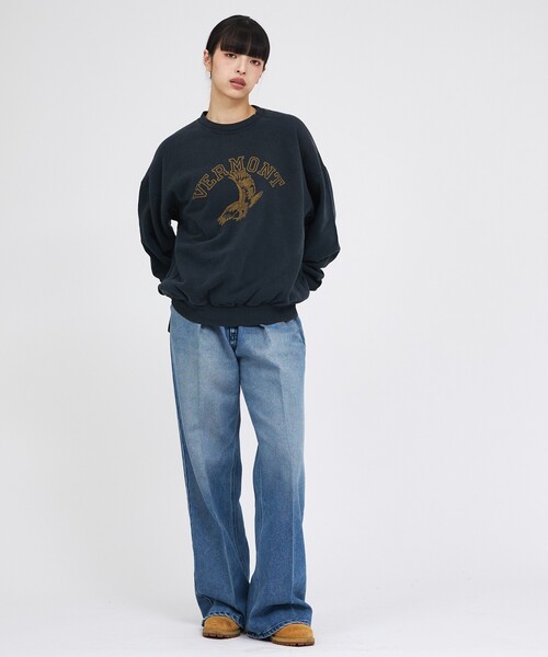 REMI RELIEF(レミレリーフ)の「【REMI RELIEF / レミレリーフ】SP加工3飛び裏毛クルー / VERMONT / スウェット / ユニセックス(Tシャツ/カットソー・メンズ・ブラック/ブラウン/グレー・M/L)」の15枚目の写真