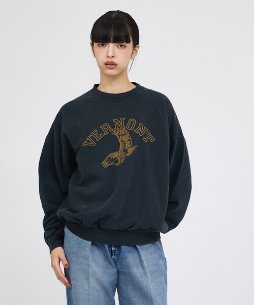 REMI RELIEF(レミレリーフ)の「【REMI RELIEF / レミレリーフ】SP加工3飛び裏毛クルー / VERMONT / スウェット / ユニセックス(Tシャツ/カットソー・メンズ・ブラック/ブラウン/グレー・M/L)」の14枚目の写真
