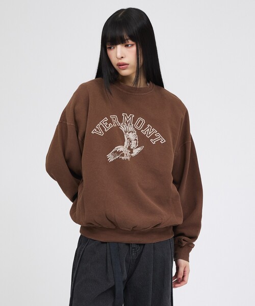REMI RELIEF(レミレリーフ)の「【REMI RELIEF / レミレリーフ】SP加工3飛び裏毛クルー / VERMONT / スウェット / ユニセックス(Tシャツ/カットソー・メンズ・ブラック/ブラウン/グレー・M/L)」の5枚目の写真