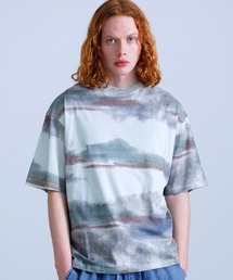 Revo. グラデーションカラー ボックスシルエット 半袖Tシャツ