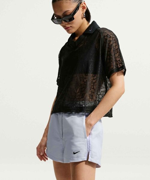 NIKE（ナイキ）の「ナイキ スポーツウェア ウィメンズ ハイウェスト 6cm ショートパンツ / Nike Sportswear Women's High-Waisted 2" Shorts IF0517-043 Pure Platinum（その他パンツ・レディース・プラチナム・XL/S/M/L/XS）」の5枚目の写真