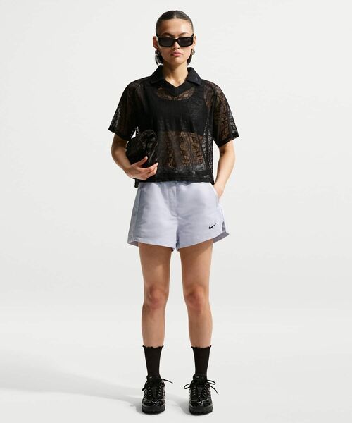 NIKE（ナイキ）の「ナイキ スポーツウェア ウィメンズ ハイウェスト 6cm ショートパンツ / Nike Sportswear Women's High-Waisted 2" Shorts IF0517-043 Pure Platinum（その他パンツ・レディース・プラチナム・XL/S/M/L/XS）」の2枚目の写真