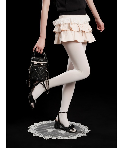 andwang(アンドワン)の「Cotton Frill Epure Mini Skirt(スカート・レディース・ブラック/アイボリー・SMALL/MEDIUM)」の17枚目の写真
