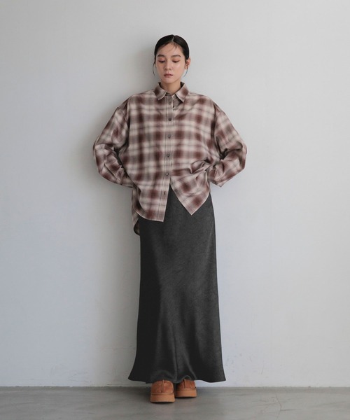 LOWRYS FARM(ローリーズファーム)の「オンブレチェックシャツ 824240(シャツ/ブラウス・レディース・ブルー系その他/ピンク系その他/グレー系その他/ボルドー・FREE)」の21枚目の写真