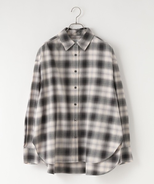 LOWRYS FARM(ローリーズファーム)の「オンブレチェックシャツ 824240(シャツ/ブラウス・レディース・ブルー系その他/ピンク系その他/グレー系その他/ボルドー・FREE)」の8枚目の写真