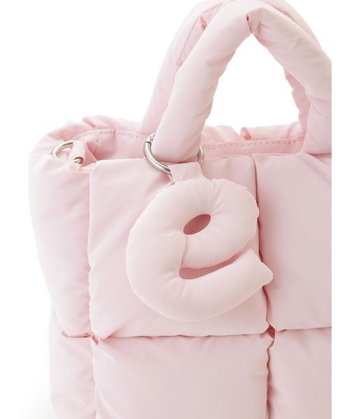 emmi（エミ）の「ecoパデットミニショルダーバッグ（ショルダーバッグ・レディース・ピンク/ブラウン/イエロー/アイボリー・F）」の22枚目の写真