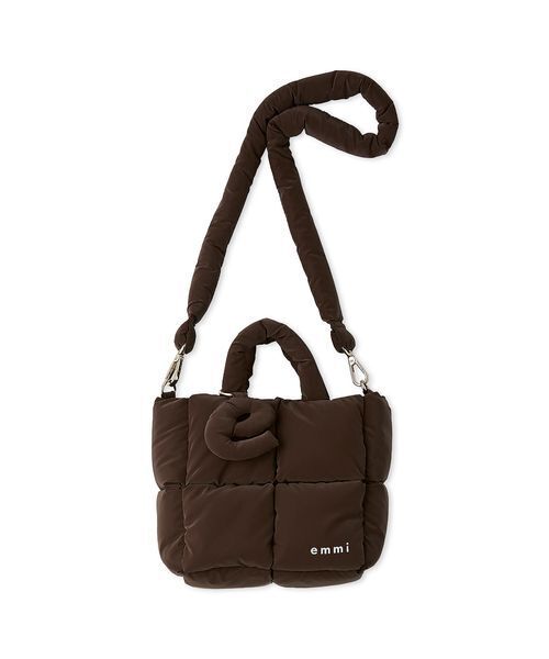 emmi（エミ）の「ecoパデットミニショルダーバッグ（ショルダーバッグ・レディース・ピンク/ブラウン/イエロー/アイボリー・F）」の14枚目の写真