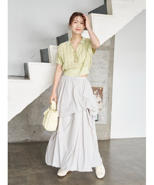 emmi（エミ）の「ecoパデットミニショルダーバッグ（ショルダーバッグ・レディース・ピンク/ブラウン/イエロー/アイボリー・F）」の5枚目の写真