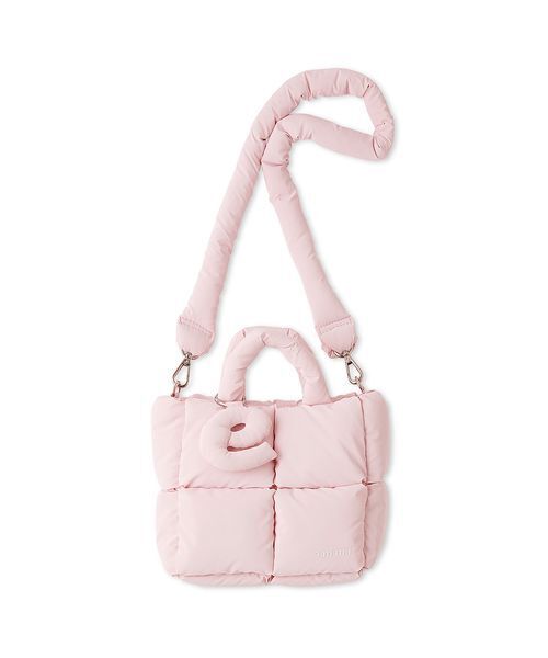 emmi（エミ）の「ecoパデットミニショルダーバッグ（ショルダーバッグ・レディース・ピンク/ブラウン/イエロー/アイボリー・F）」の15枚目の写真