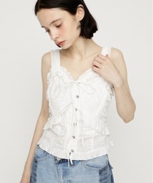 SLY（スライ）の「DUNGAREE SQUEEZE CAMI BLOUSE ダンガリースクイーズキャミブラウス 秋服（シャツ/ブラウス）」