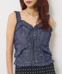 SLY（スライ）の「DUNGAREE SQUEEZE CAMI BLOUSE ダンガリースクイーズキャミブラウス 秋服（シャツ/ブラウス）」
