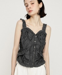 SLY（スライ）の「DUNGAREE SQUEEZE CAMI BLOUSE ダンガリースクイーズキャミブラウス 秋服（シャツ/ブラウス）」