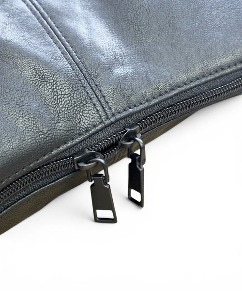 CHELSEA New York(チェルシーニューヨーク)の「ポーチツキPUショルダートートL(ショルダーバッグ・レディース・ブラック/ブラウン/アイボリー・FREE)」の8枚目の写真