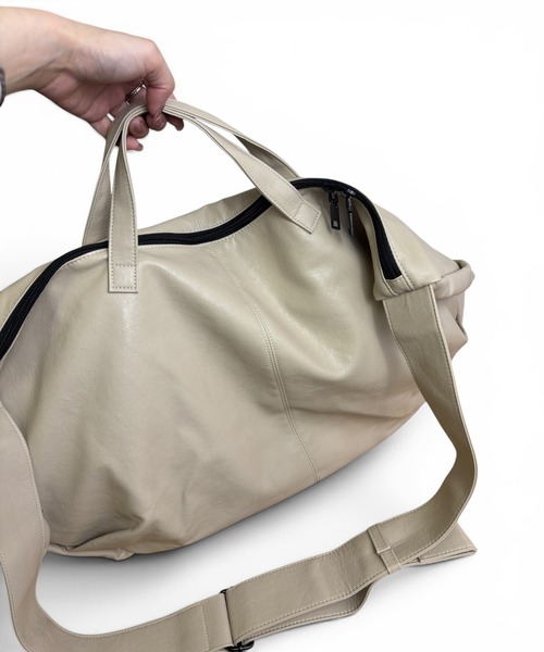 CHELSEA New York(チェルシーニューヨーク)の「ポーチツキPUショルダートートL(ショルダーバッグ・レディース・ブラック/ブラウン/アイボリー・FREE)」の9枚目の写真