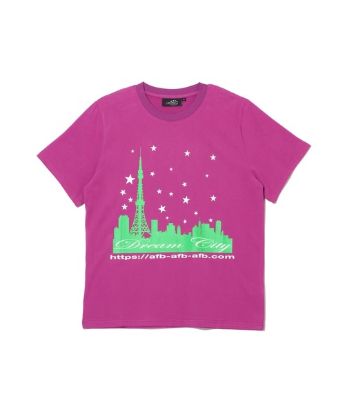 AFB(エーエフビー)の「DREAM CITY TEE(Tシャツ/カットソー・メンズ・パープル/ブラウン/ブルー・MEDIUM/LARGE/X-LARGE)」の2枚目の写真