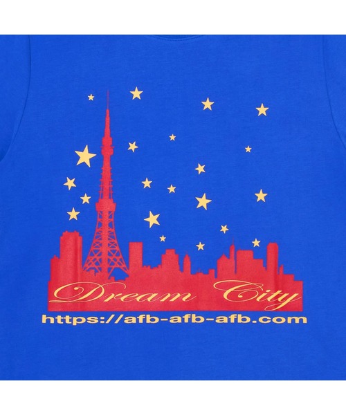 AFB(エーエフビー)の「DREAM CITY TEE(Tシャツ/カットソー・メンズ・パープル/ブラウン/ブルー・MEDIUM/LARGE/X-LARGE)」の4枚目の写真